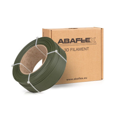 PETG+ filament ABAFLEX army green, 1.75 ± 0.019 mm, 750g, REFILL 60mm