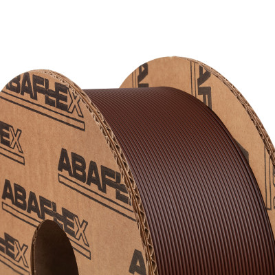 PETG+ filament ABAFLEX dark brown, 1.75 ± 0.019 mm, 1000g, cívka 84mm