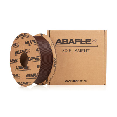 PETG+ filament ABAFLEX dark brown, 1.75 ± 0.019 mm, 1000g, cívka 84mm