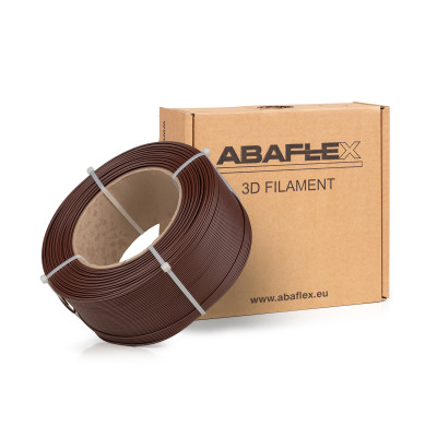 PETG+ filament ABAFLEX dark brown, 1.75 ± 0.019 mm, 1000g, REFILL 70mm