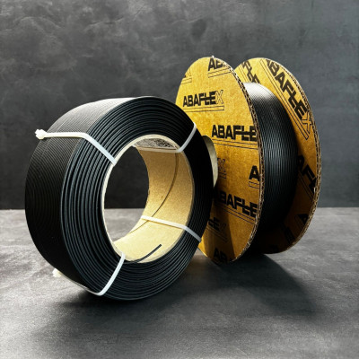 PETG+CF filament ABAFLEX anthracite, 1.75 ± 0.019 mm, 500g, cívka 64mm