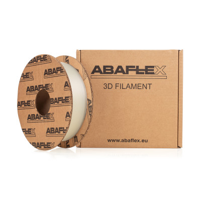 PLA filament ABAFLEX natural, 1.75 ± 0.019 mm, 750g, cívka 64mm