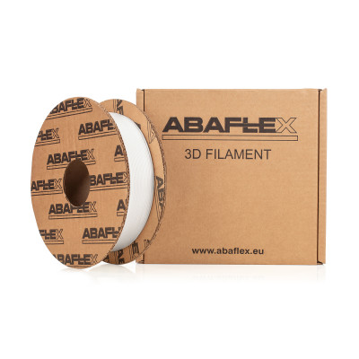 PLA filament ABAFLEX bílý, 1.75 ± 0.019 mm, 750g, cívka 64mm