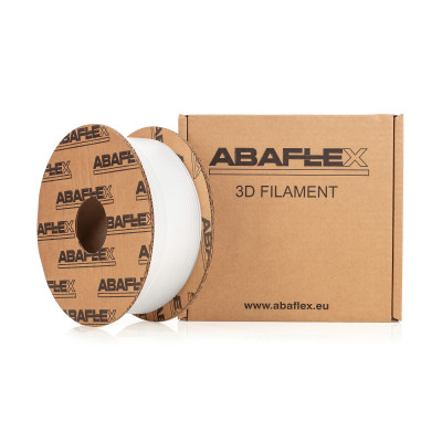 PLA filament ABAFLEX bílý, 1.75 ± 0.019 mm, 1000g, cívka 84mm