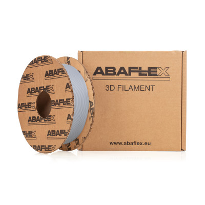 PLA filament ABAFLEX šedý, 1.75 ± 0.019 mm, 750g, cívka 64mm