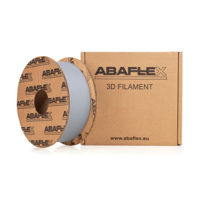PLA filament ABAFLEX šedý, 1.75 ± 0.019 mm, 1000g, cívka 84mm