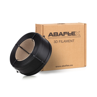PLA filament ABAFLEX černý, 1.75 ± 0.019 mm, 1000g, REFILL 70mm