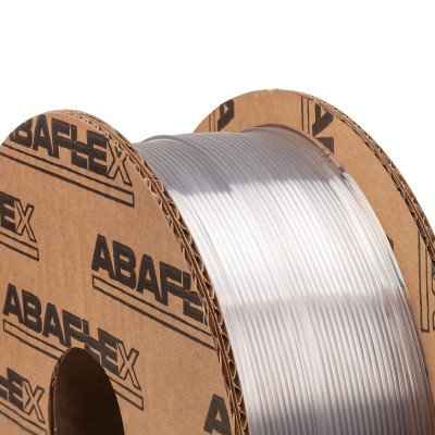 PETG+ filament ABAFLEX transparent, 1.75 ± 0.019 mm, 1000g, cívka 84mm