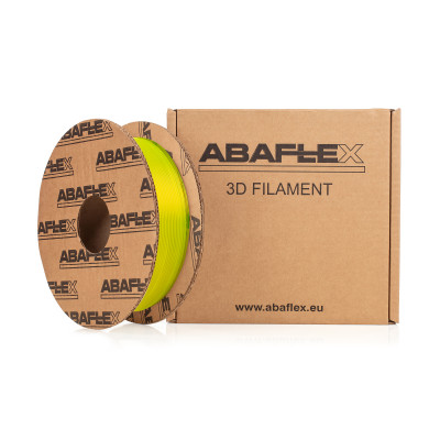 PETG+ filament ABAFLEX signal yellow transparent, 750g, cívka 64mm