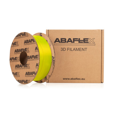 PETG+ filament ABAFLEX signal yellow transparent, 1000g, cívka 84mm