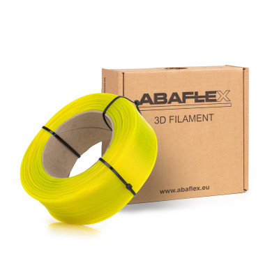 PETG+ filament ABAFLEX signal yellow transparent, 750g, REFILL 60mm