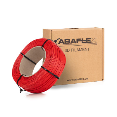 PLA filament ABAFLEX červená, 1.75 ± 0.019 mm, 750g, REFILL 60mm