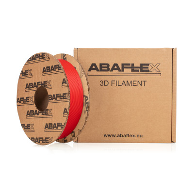 PLA filament ABAFLEX červená, 1.75 ± 0.019 mm, 750g, cívka 64mm