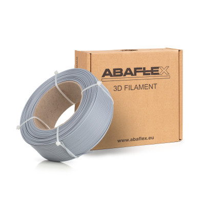 PETG+ filament ABAFLEX šedý, 1.75 ± 0.019 mm, 750g, REFILL 60mm